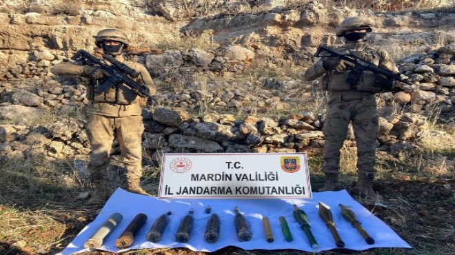PKK ya ait ağır silah mühimmatı ele geçirildi